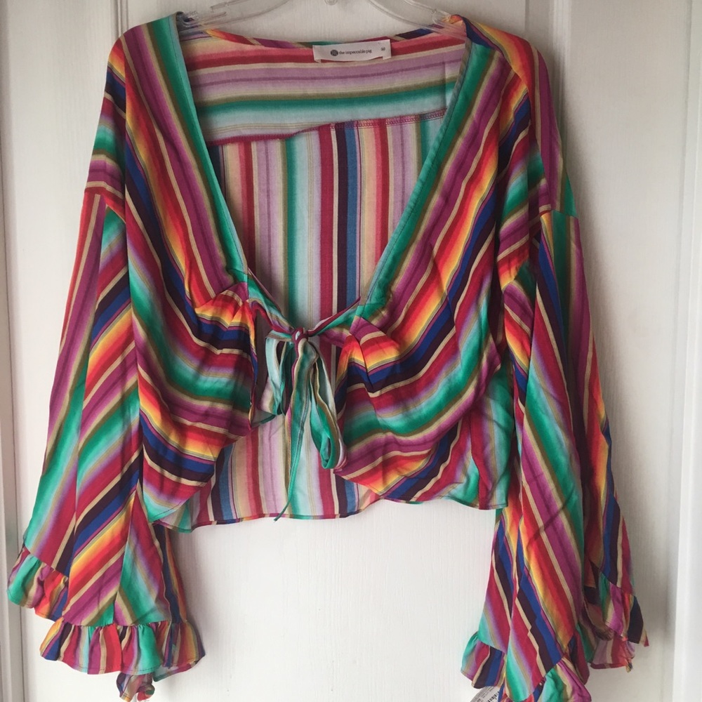 Rainbow crop top